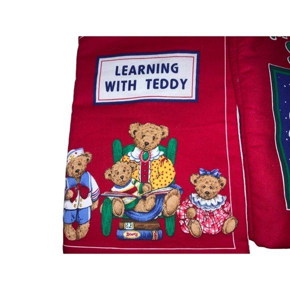 Children's Cloth / Fabric Books- Set of 2 Christmas Songbook & Learning with Te - Picture 2 of 7